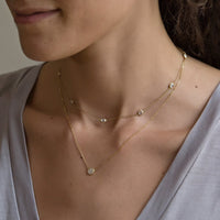 Pavé Disc Necklace