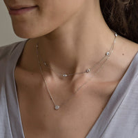 Pavé Disc Necklace