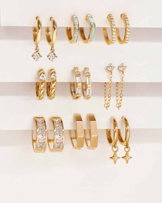14K Gold Chain Earring Jacket, Convertible Ear Accessory – AMYO Jewelry