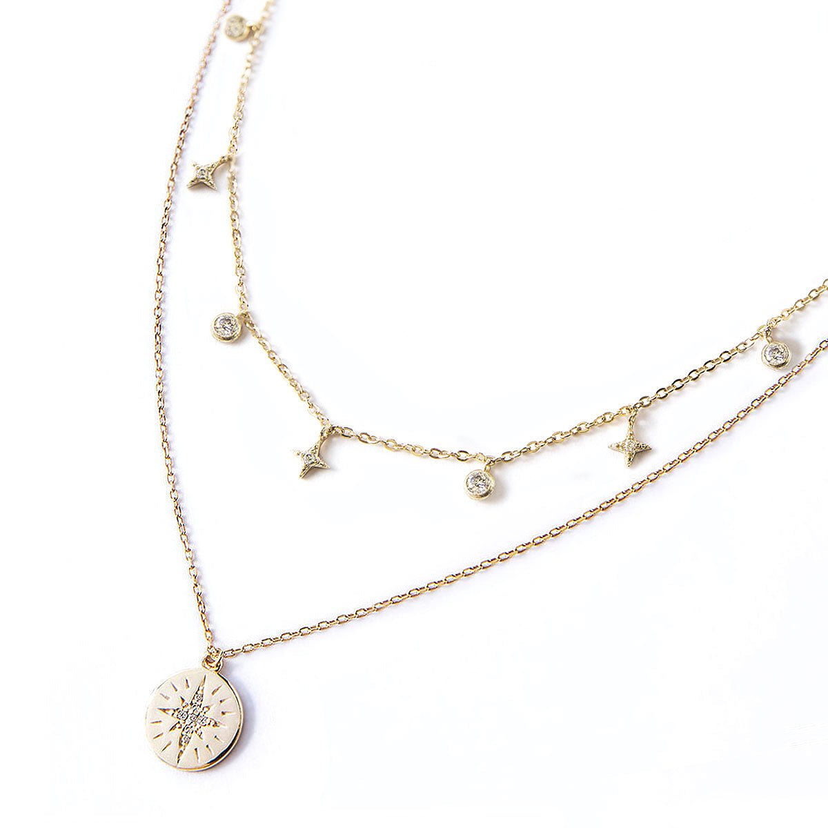 Star Dangle and Disc Layered Duo