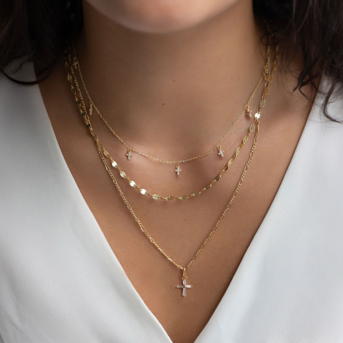 Cross Necklace For Women, Cross Dangle Necklace
