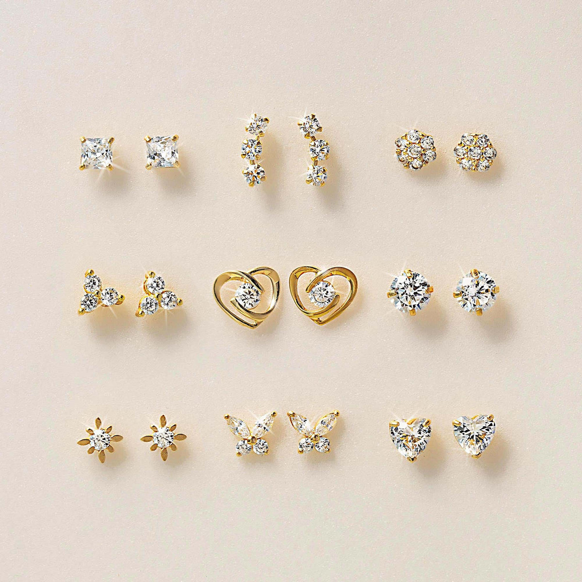 14K Gold Earrings, Real Gold Earrings | AMYO