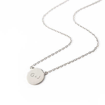 Engravable Disc Necklace