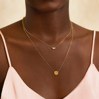 Baguette Gemstone Necklace White Zirconia