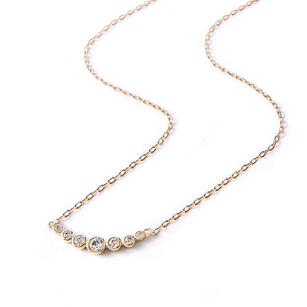 Crystal Curved Bar Necklace