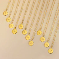 Zodiac Disc Necklace