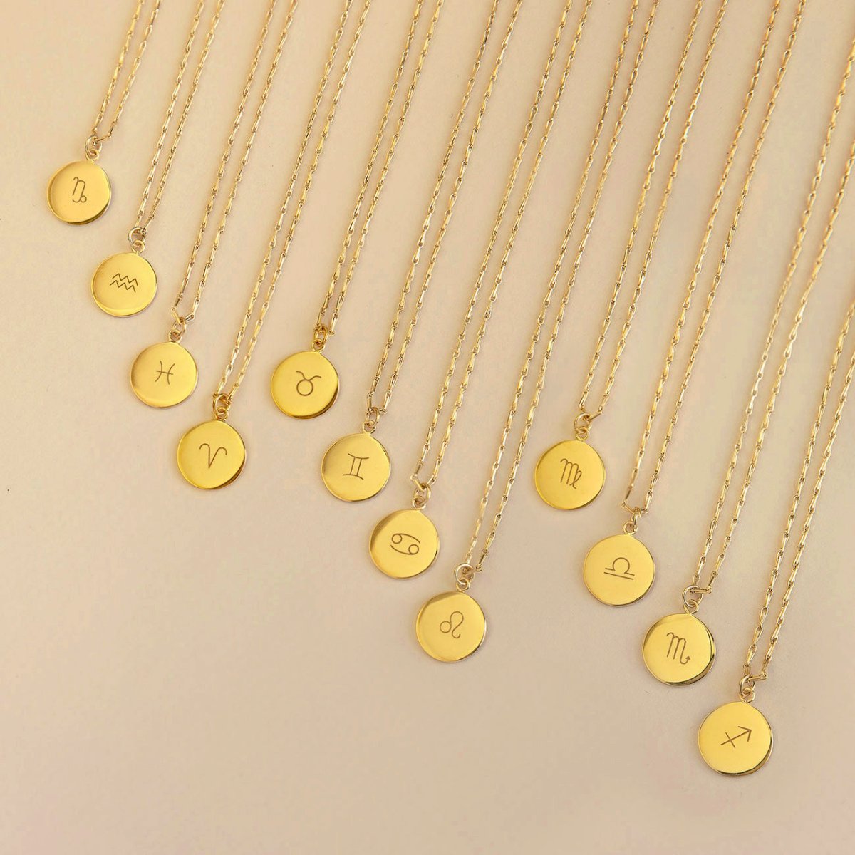 Zodiac Disc Necklace