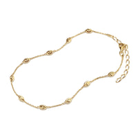 Faceted Oval Bead Anklet