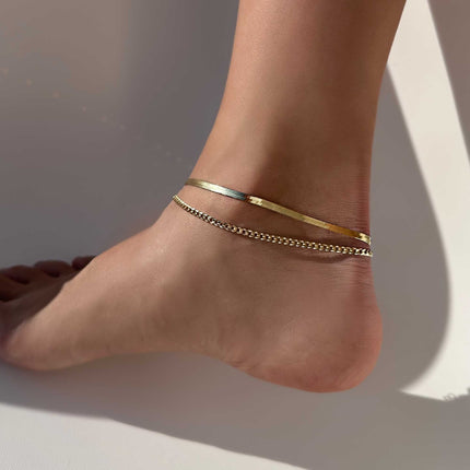 Herringbone Chain Anklet