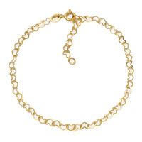 Heart Link Chain Anklet