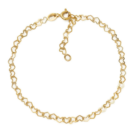 Heart Link Chain Anklet