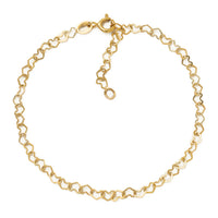Heart Link Chain Anklet