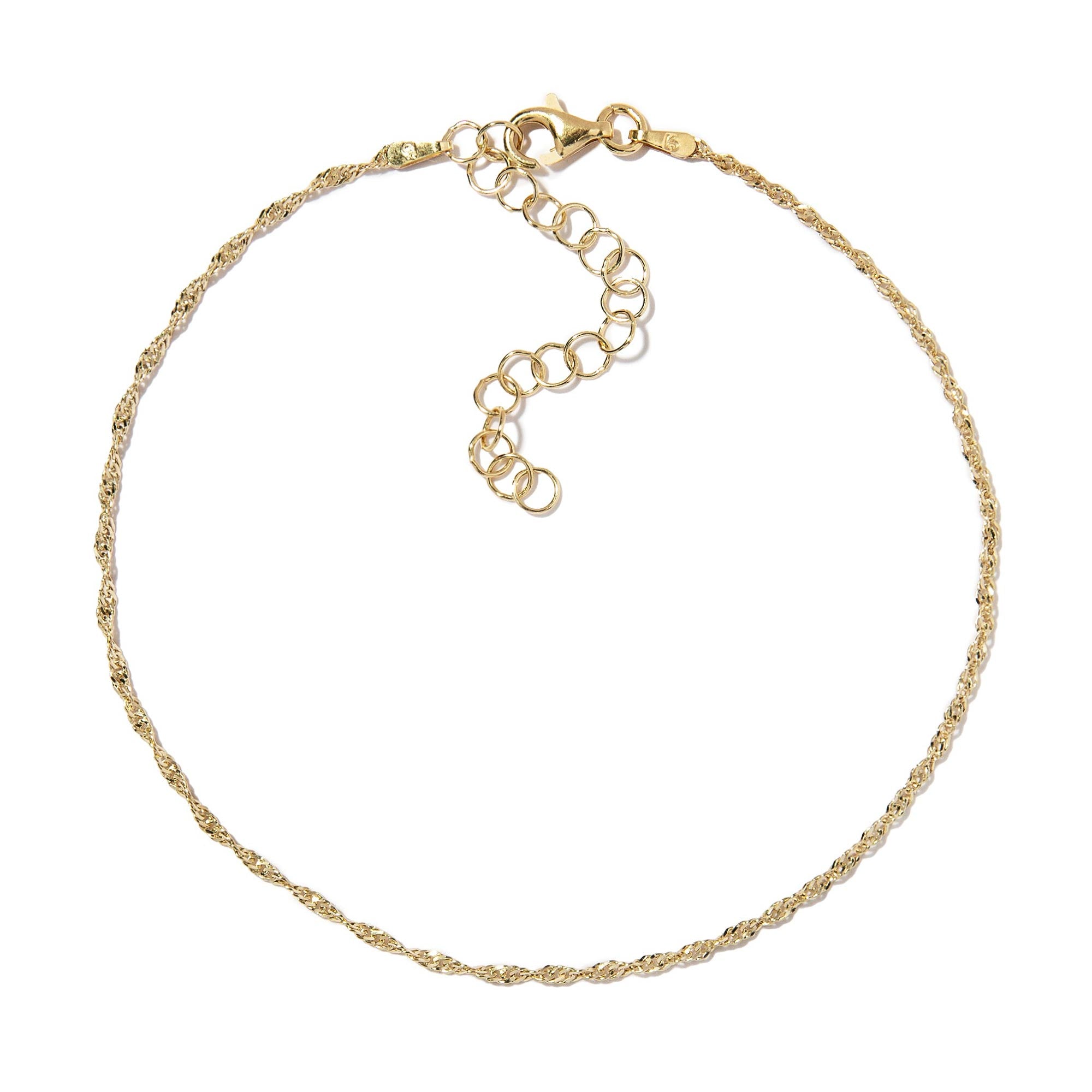 Dainty Singapore Chain Anklet