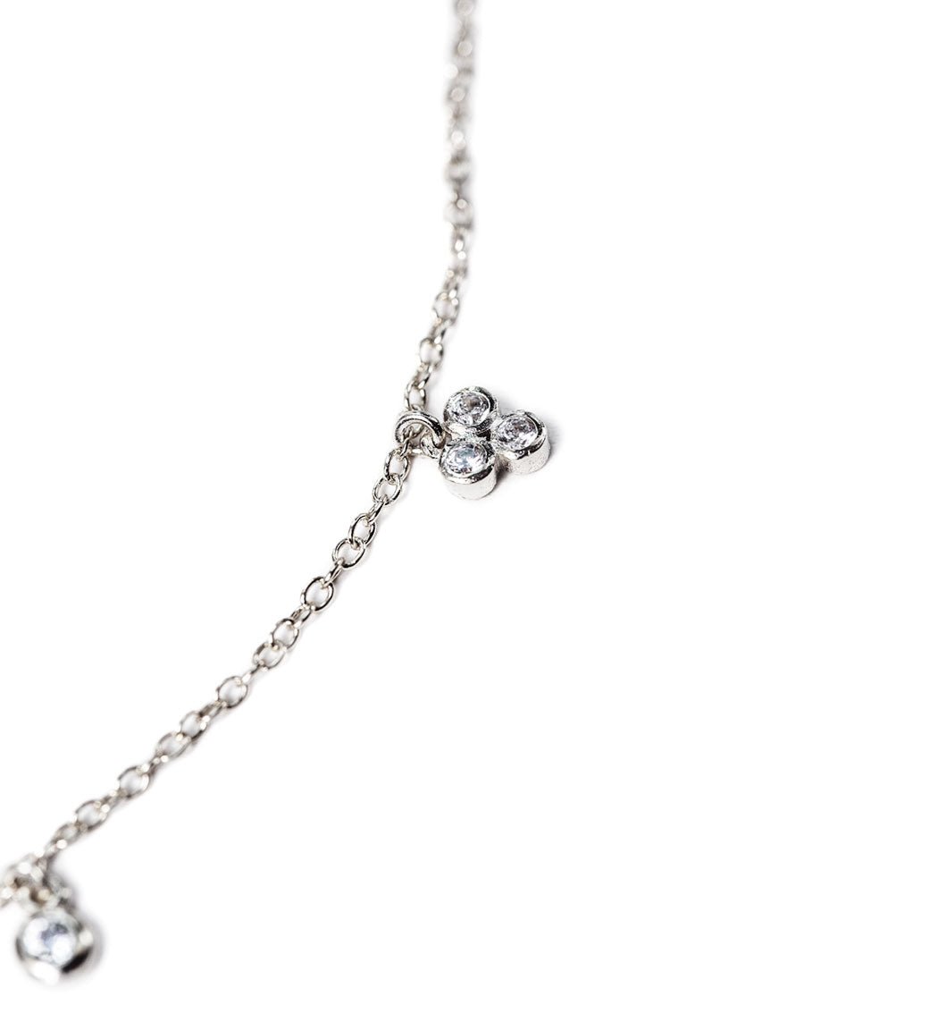 Clover Crystal Anklet