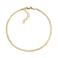 Flat Cuban Chain Anklet