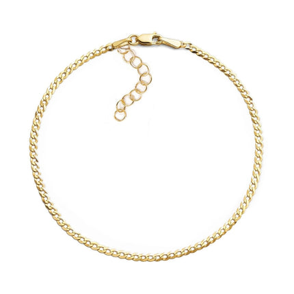 Flat Cuban Chain Anklet