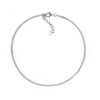 Dainty Crystal Line Anklet