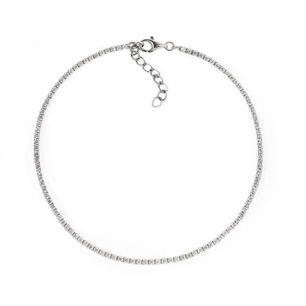 Dainty Crystal Line Anklet