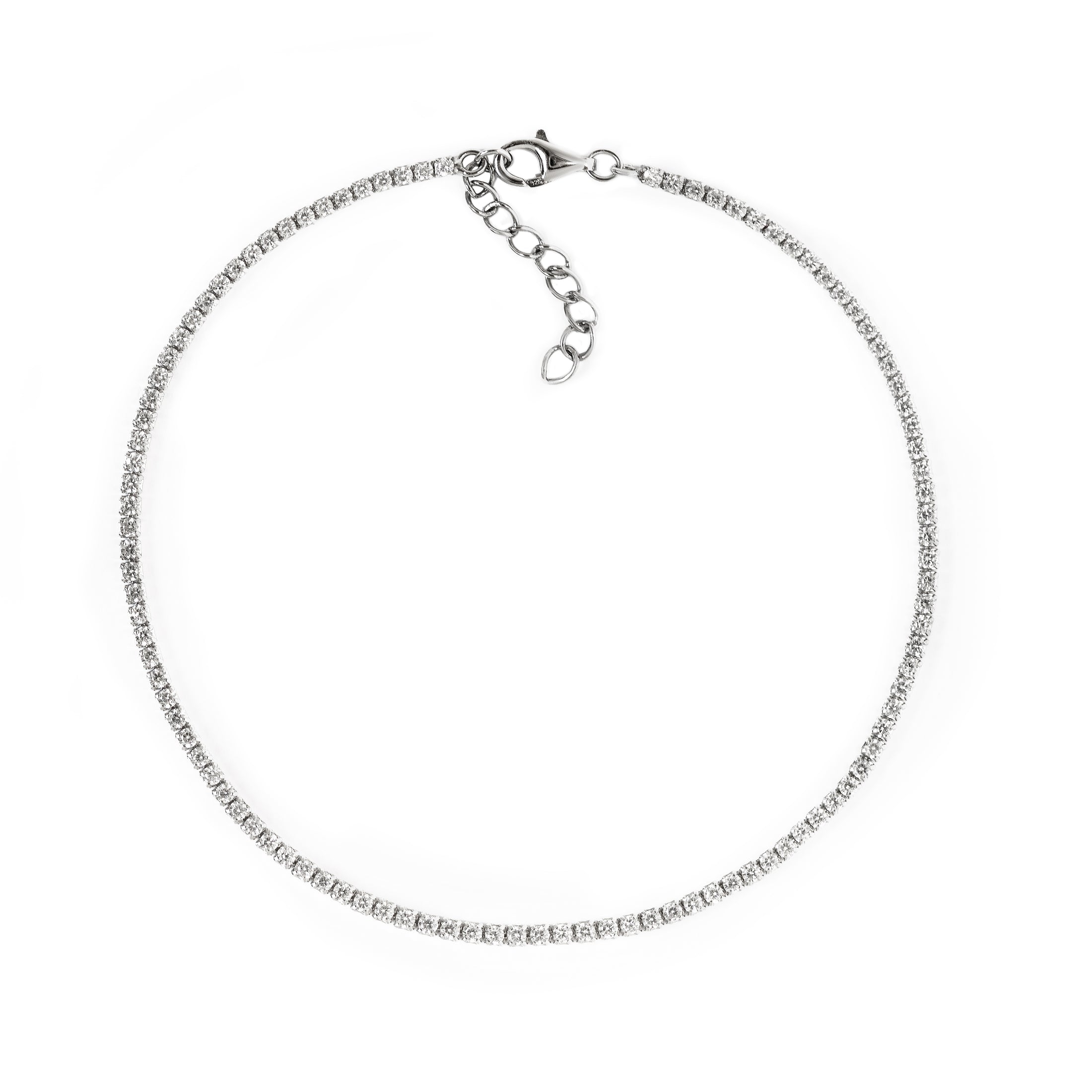 Dainty Crystal Line Anklet