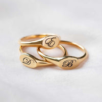 Oval Signet Engraved Ring