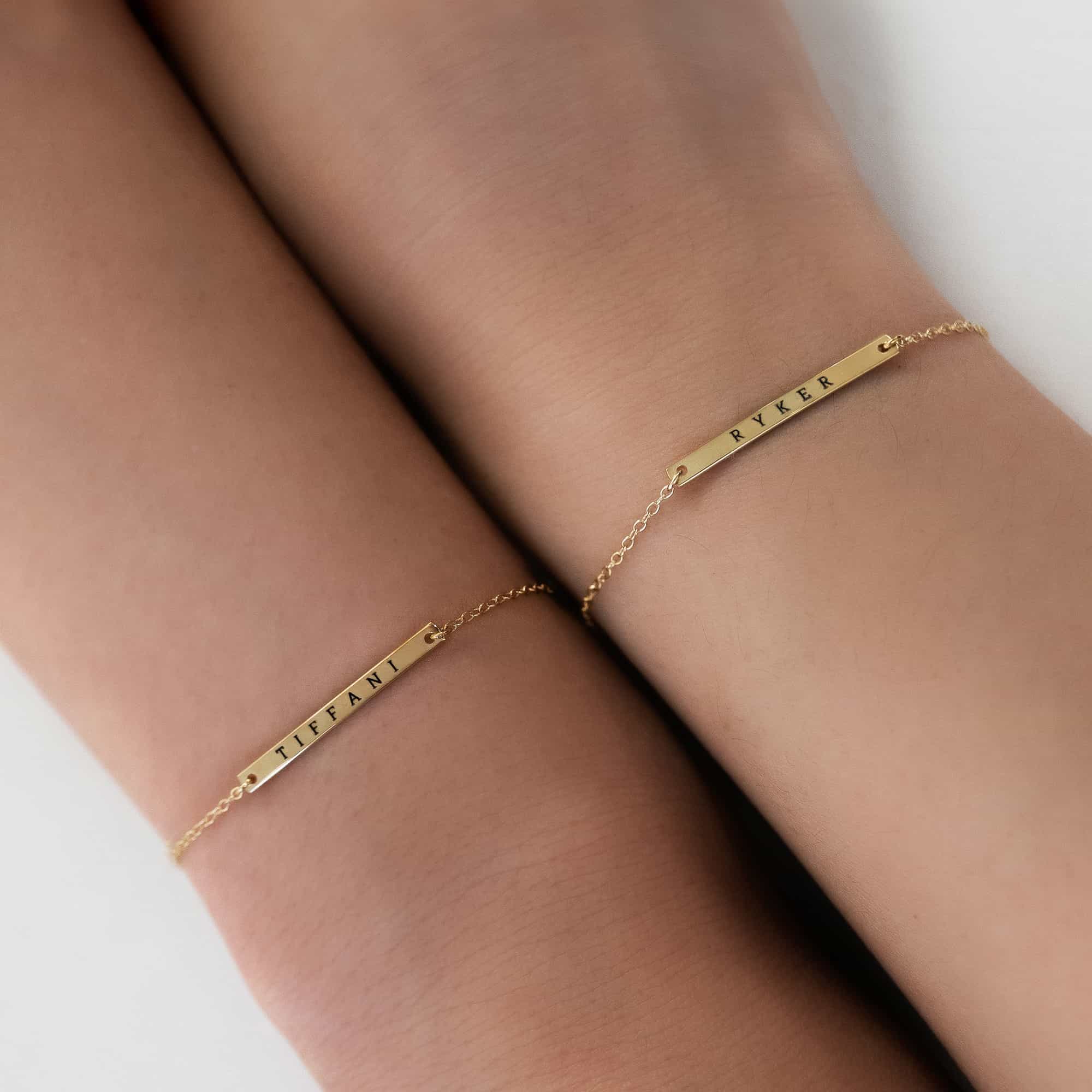 Thin Bar ID Bracelet