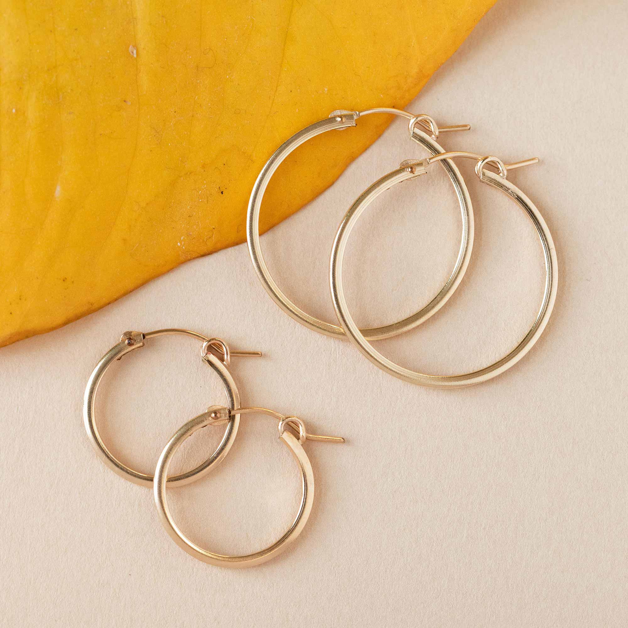 Square Edge Hoops