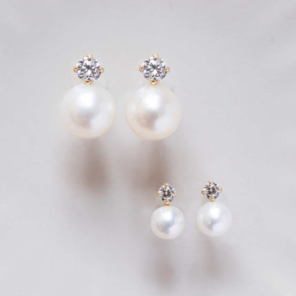 Pearl & Crystal Studs