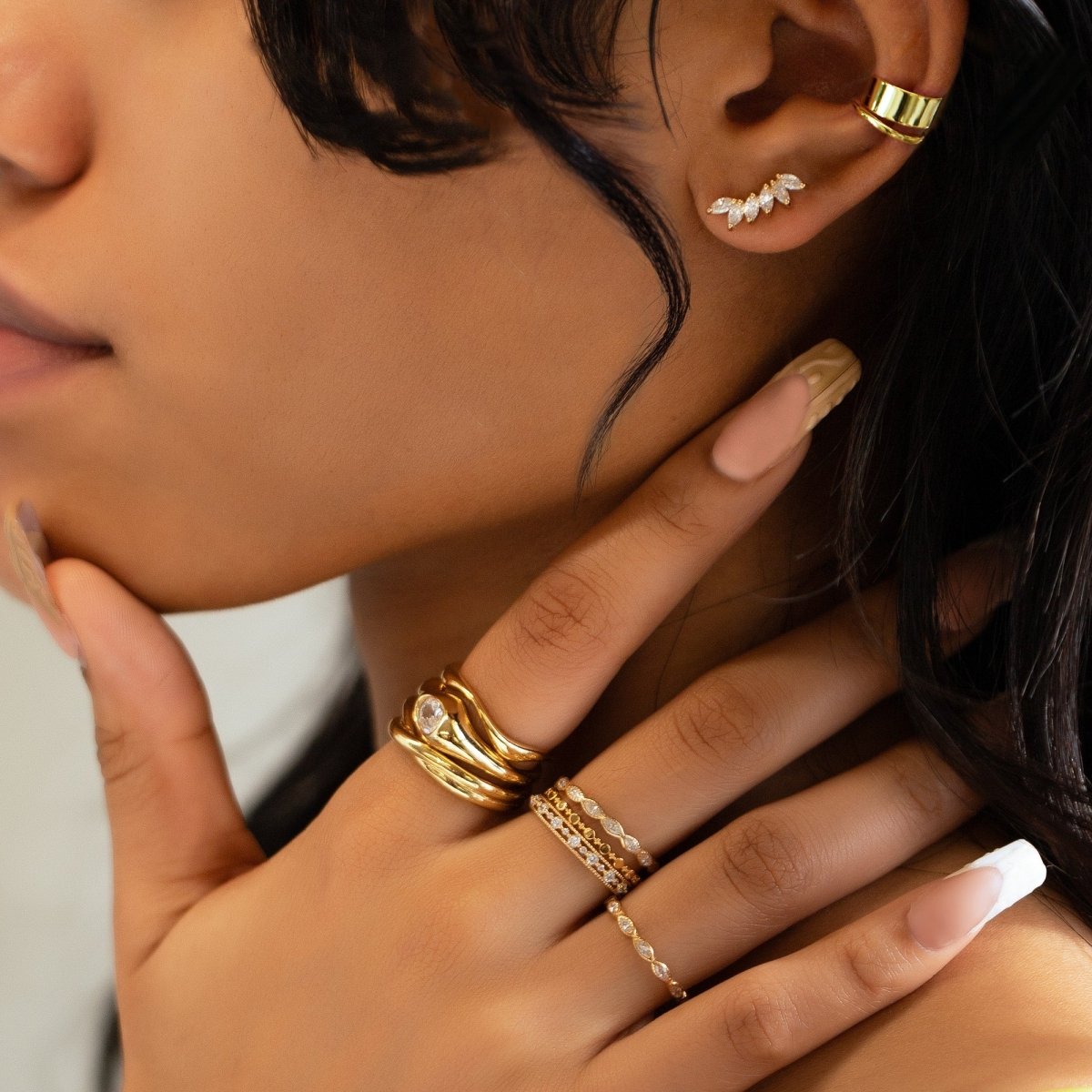 Gemstone Eternity Stacking Ring