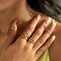 Forever Knot Double Band Ring