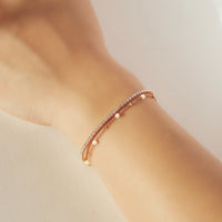 Dainty Crystal Line Bracelet