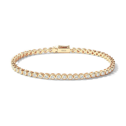 Dainty Crystal Bezel Tennis Bracelet