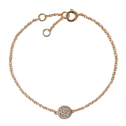 Petite Pave Disc Bracelet