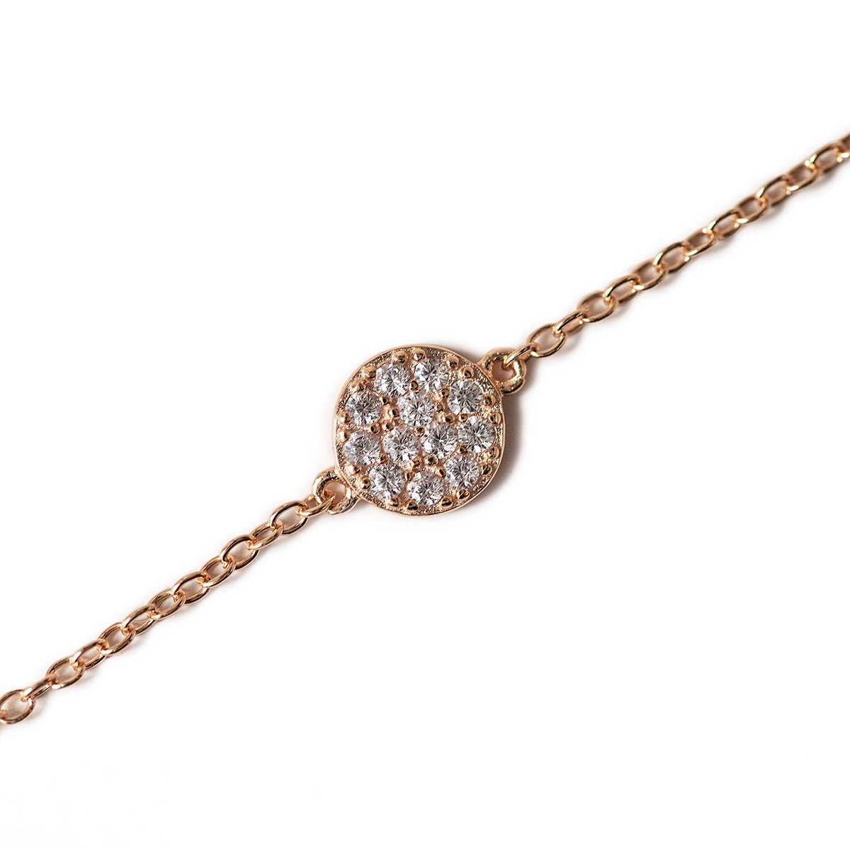 Petite Pavé Disc Bracelet