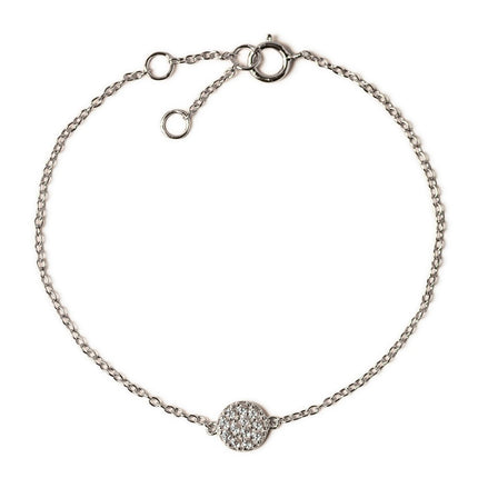 Petite Pave Disc Bracelet