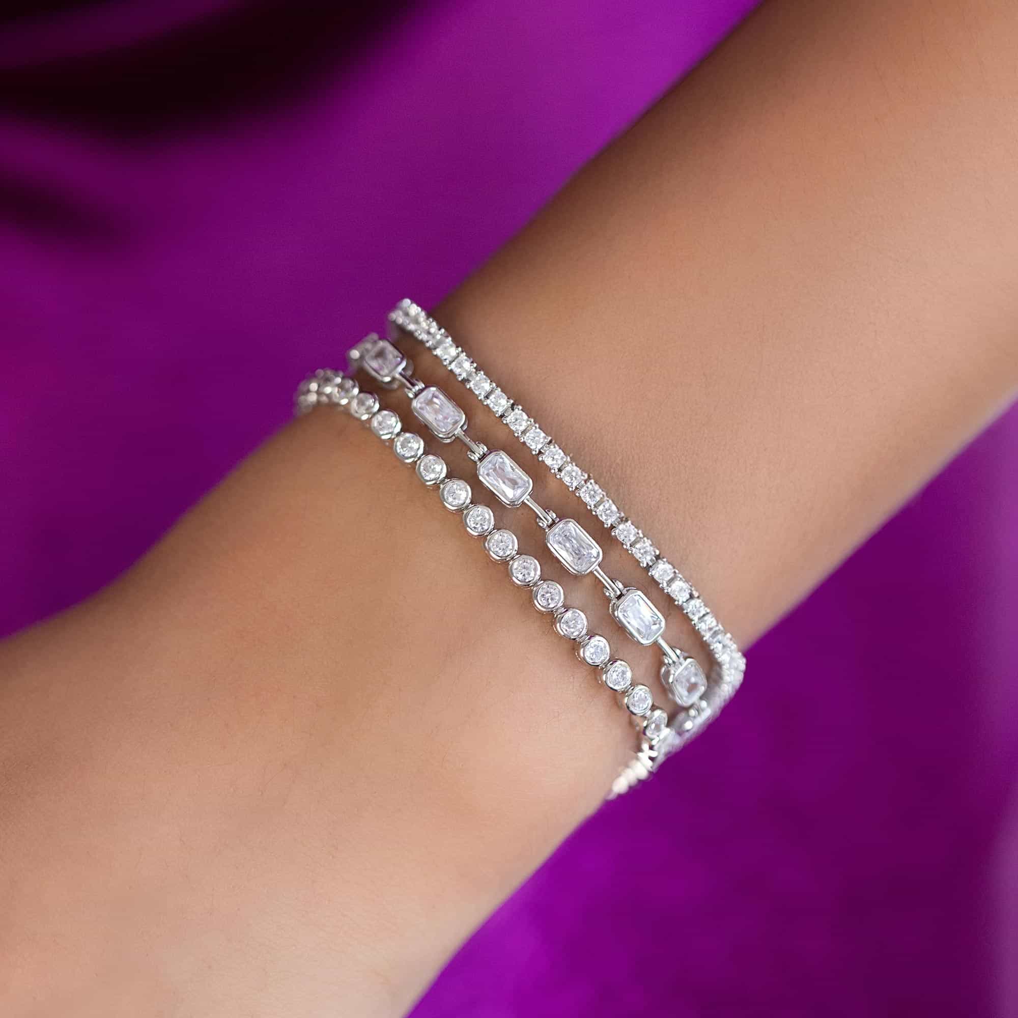 Dainty Crystal Tennis Bracelet