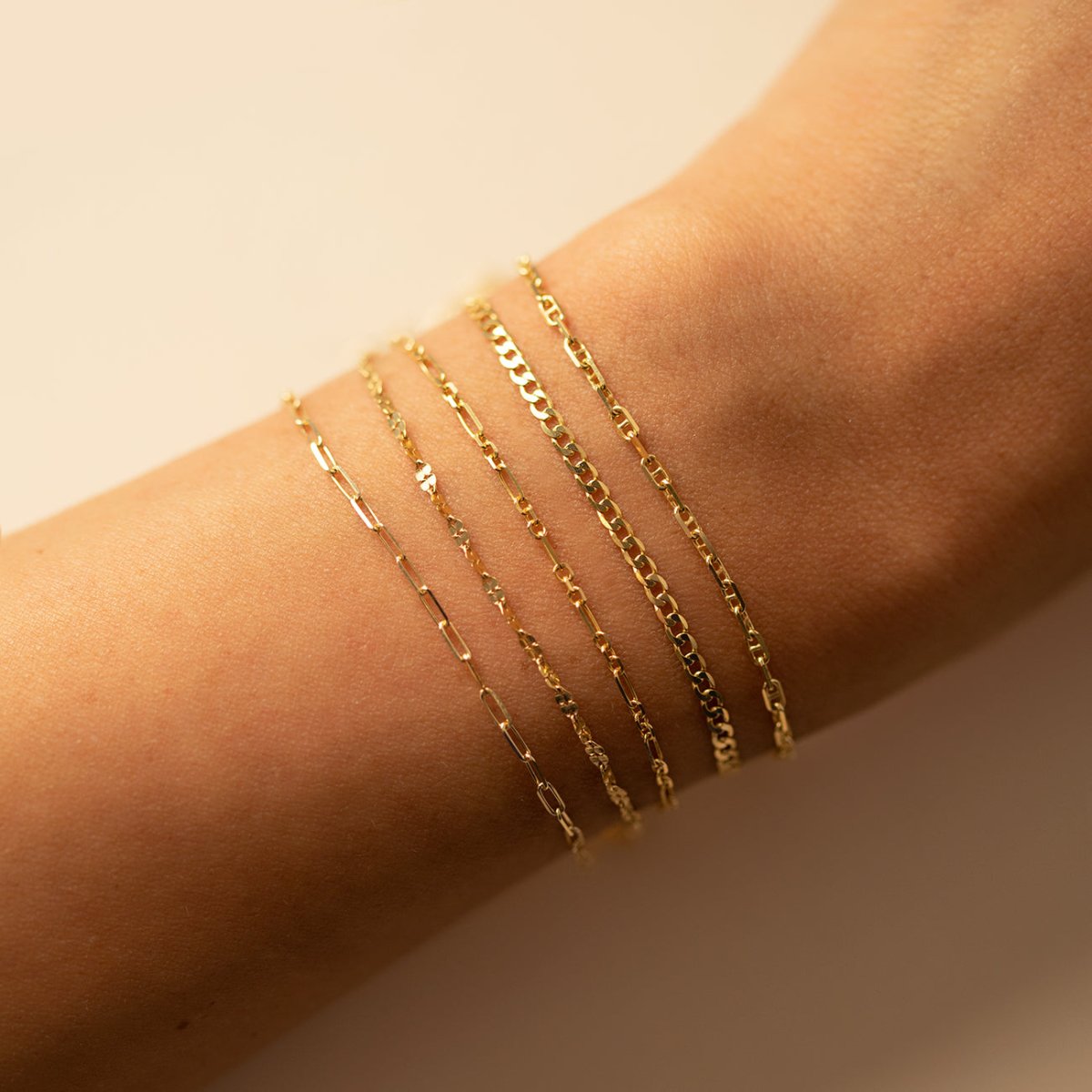 14K Gold Bracelets, Marina Chain Bracelet
