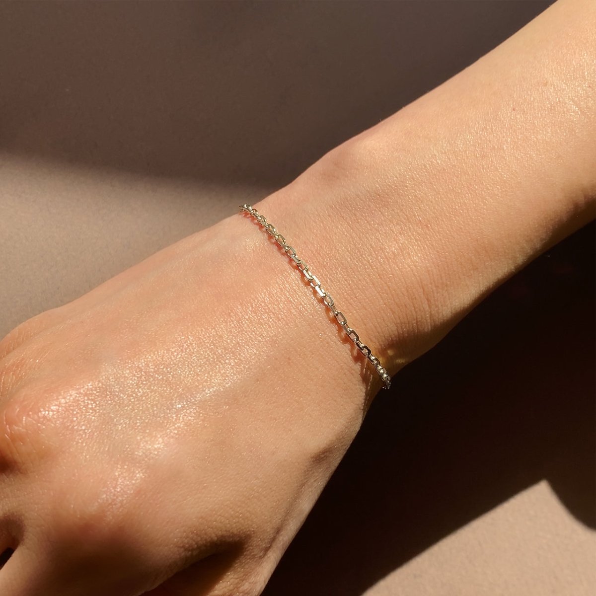 Solid Gold Chain Bracelet