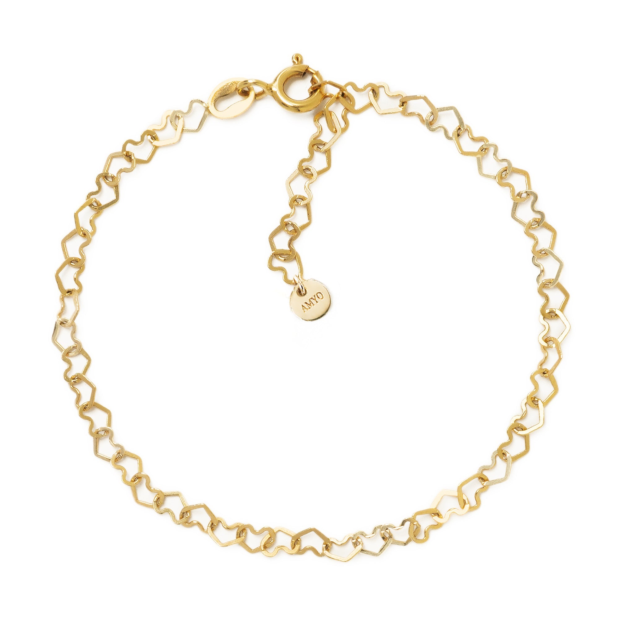 Heart Link Chain Bracelet