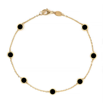 Gemstone Circle Bracelet Onyx