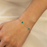 Gemstone Circle Bracelet Malachite