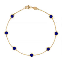 Gemstone Circle Bracelet Lapis Lazuli