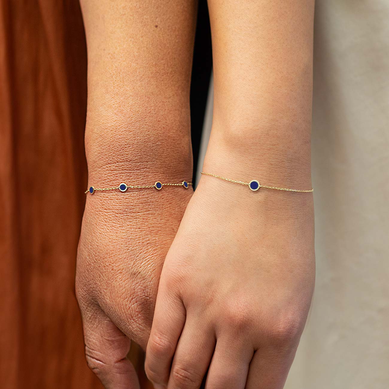 Gemelli rana in oro rosa smalto blu, lapis e rubini - De Simone Gioielli Gemelli rana in oro rosa smalto blu, lapis e rubini - De Simone Gioielli