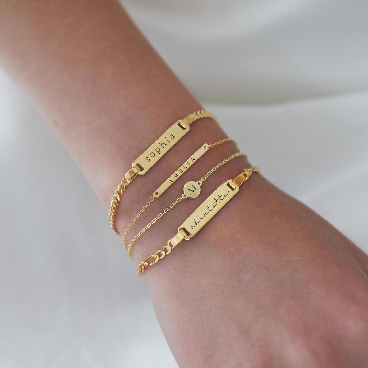 Thin Bar ID Bracelet