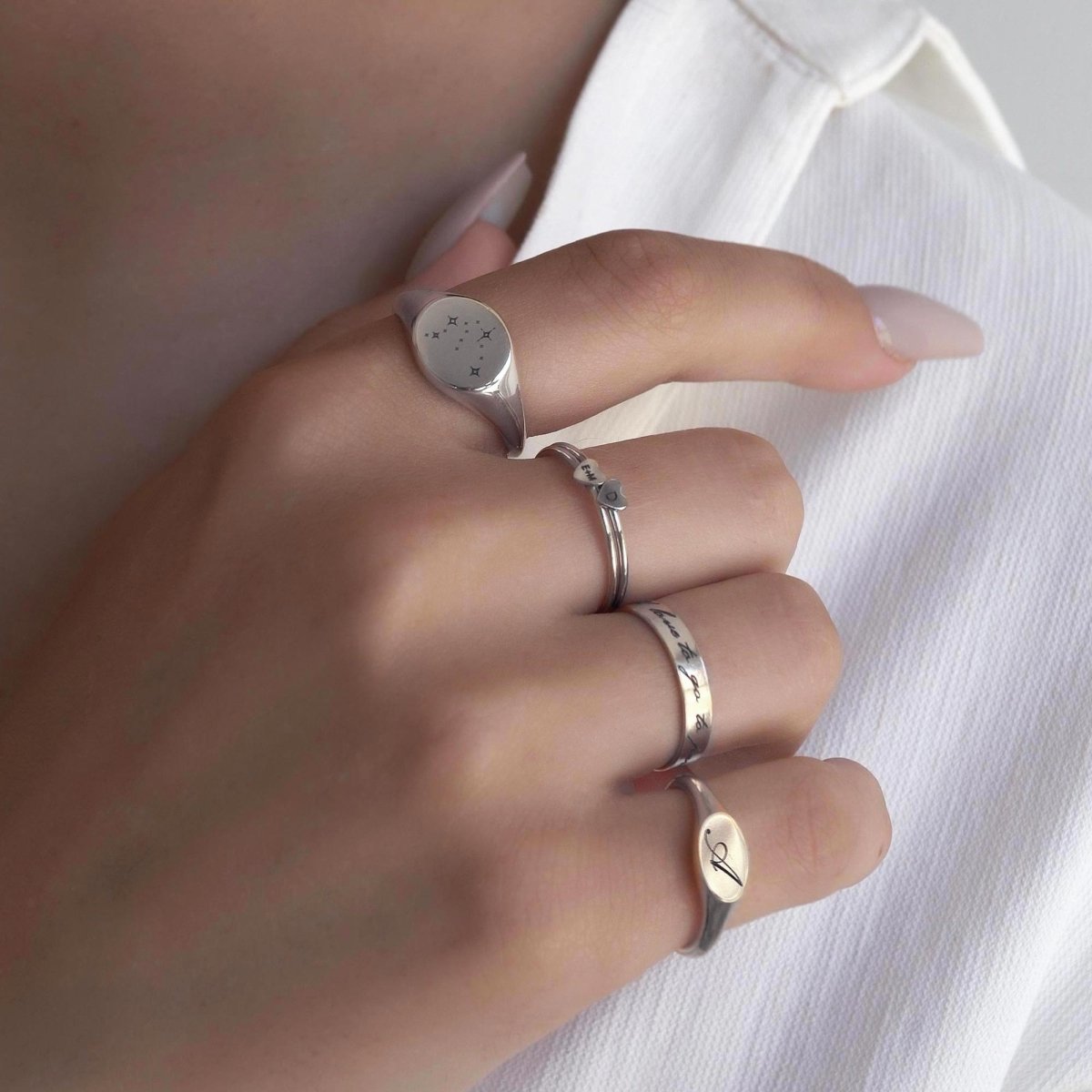 OVY Silver Signet Ring 17号※サイズ直し品