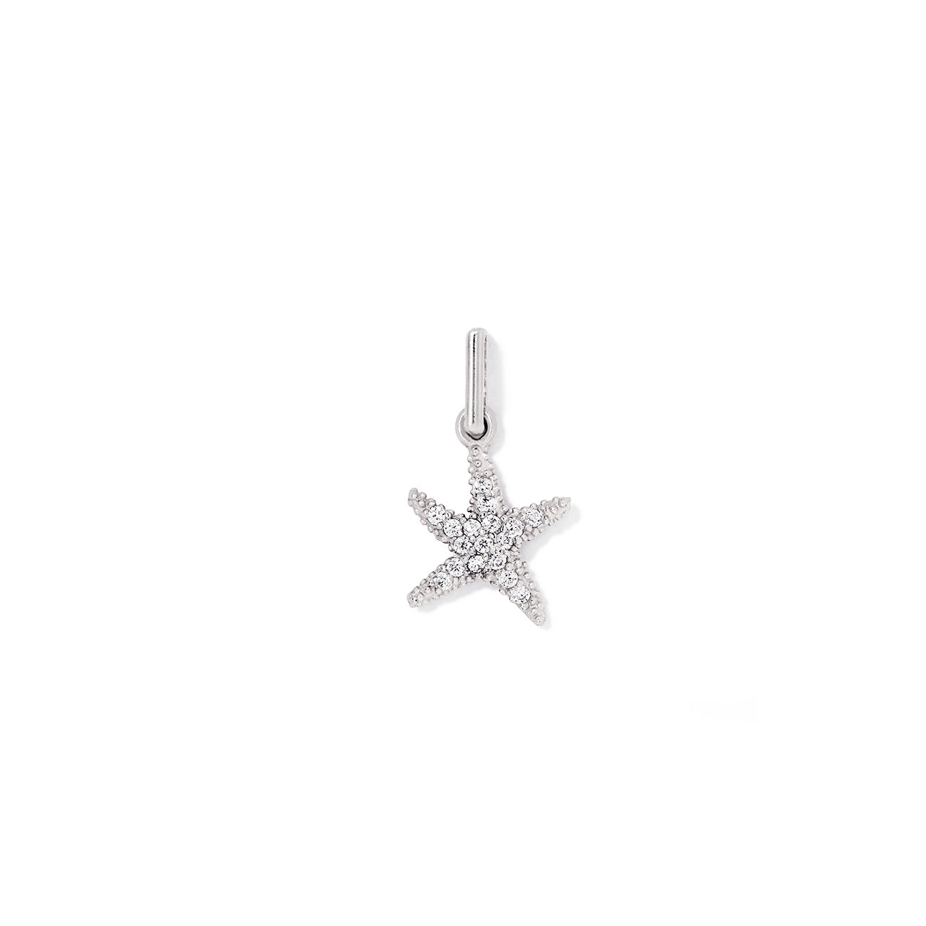 Small Pave Starfish Charm