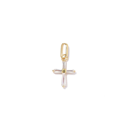 Crystal Cross Charm