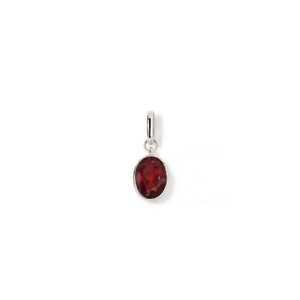 Oval Gemstone Charm Garnet