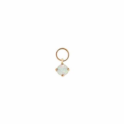 Tiny Gemstone Earring Charm Opal