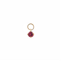 Tiny Gemstone Earring Charm Ruby