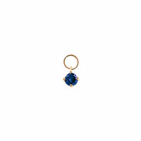 Tiny Gemstone Earring Charm Blue